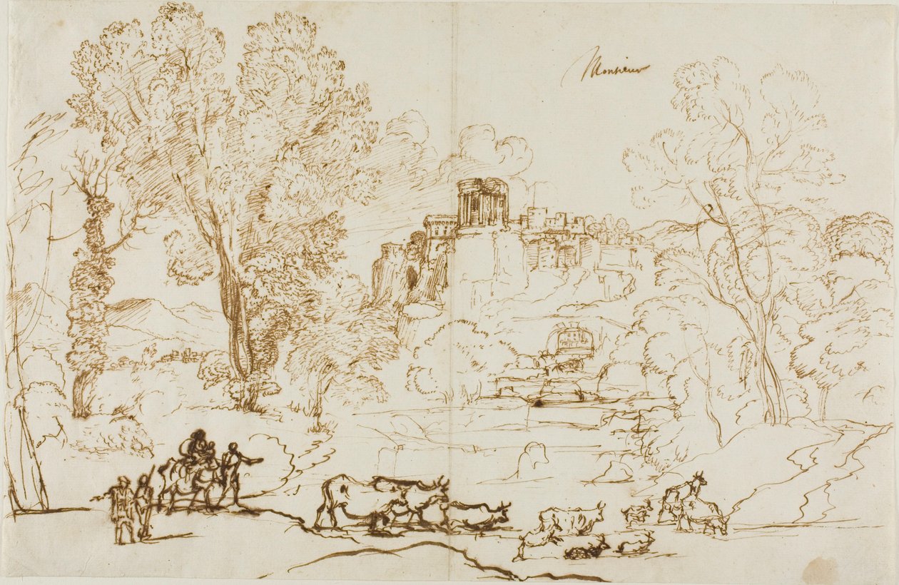 Klasszikus táj - Tivoli alkotó: Claude Lorrain