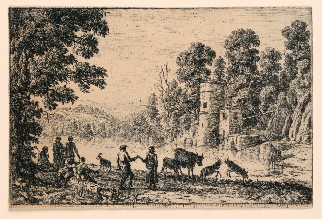 Tánc a folyóparton alkotó: Claude Lorrain