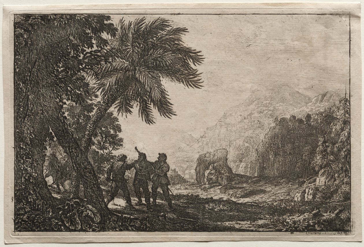 Táj brigandokkal, 1633. alkotó: Claude Lorrain
