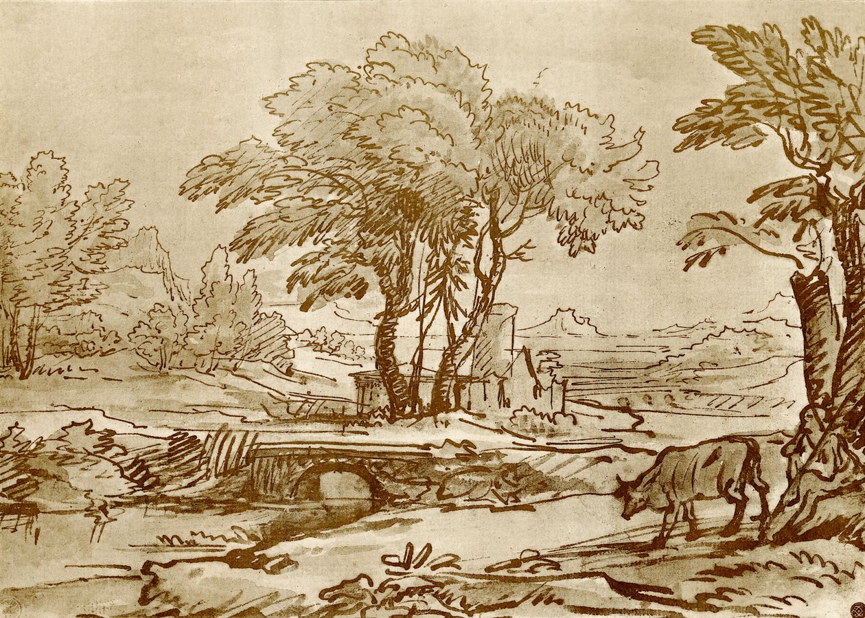 Táj híddal alkotó: Claude Lorrain