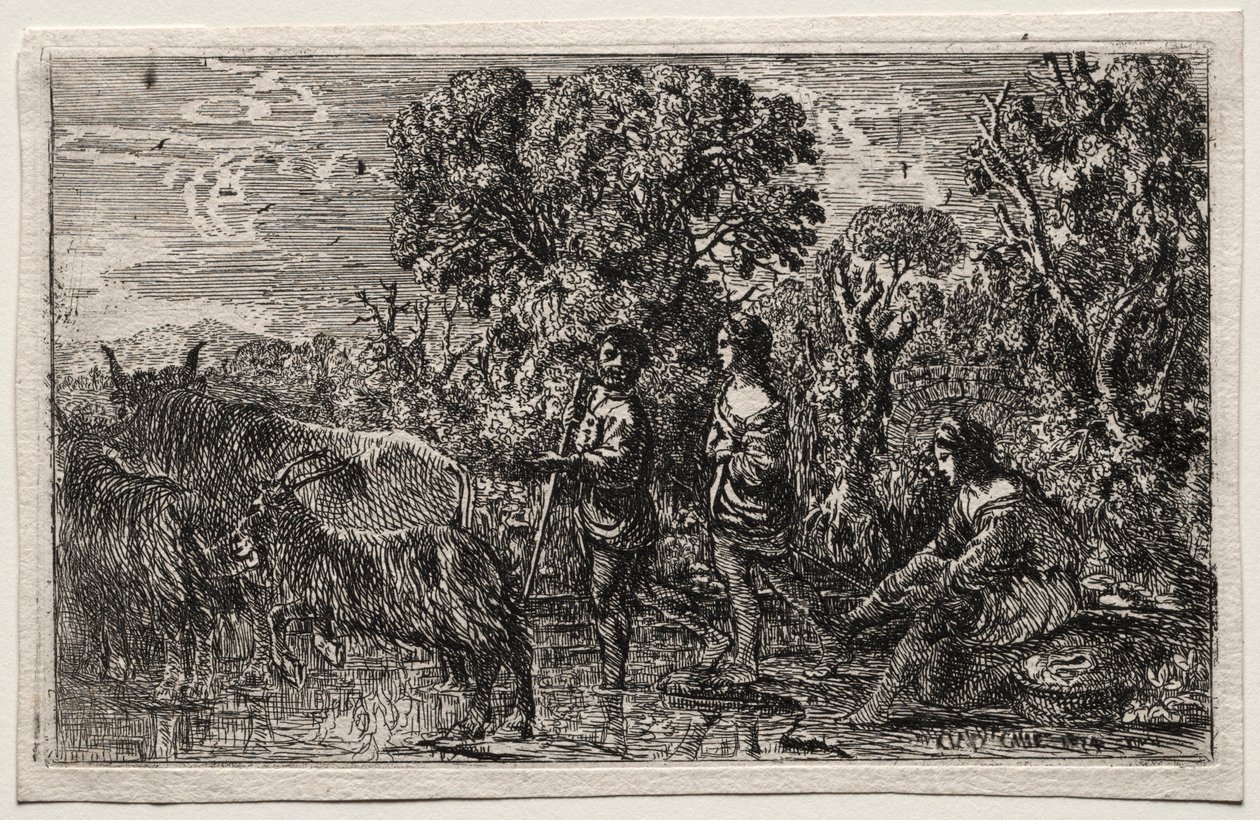 A Ford átkelés, 1634. alkotó: Claude Lorrain