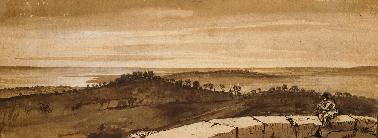 Panoráma a Sassóról alkotó: Claude Lorrain
