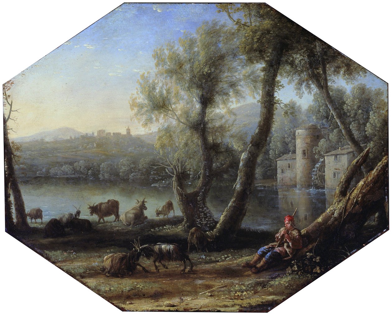 Pásztori táj alkotó: Claude Lorrain