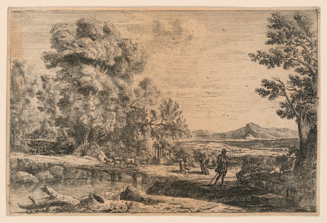 Rebecca és Eliezer alkotó: Claude Lorrain