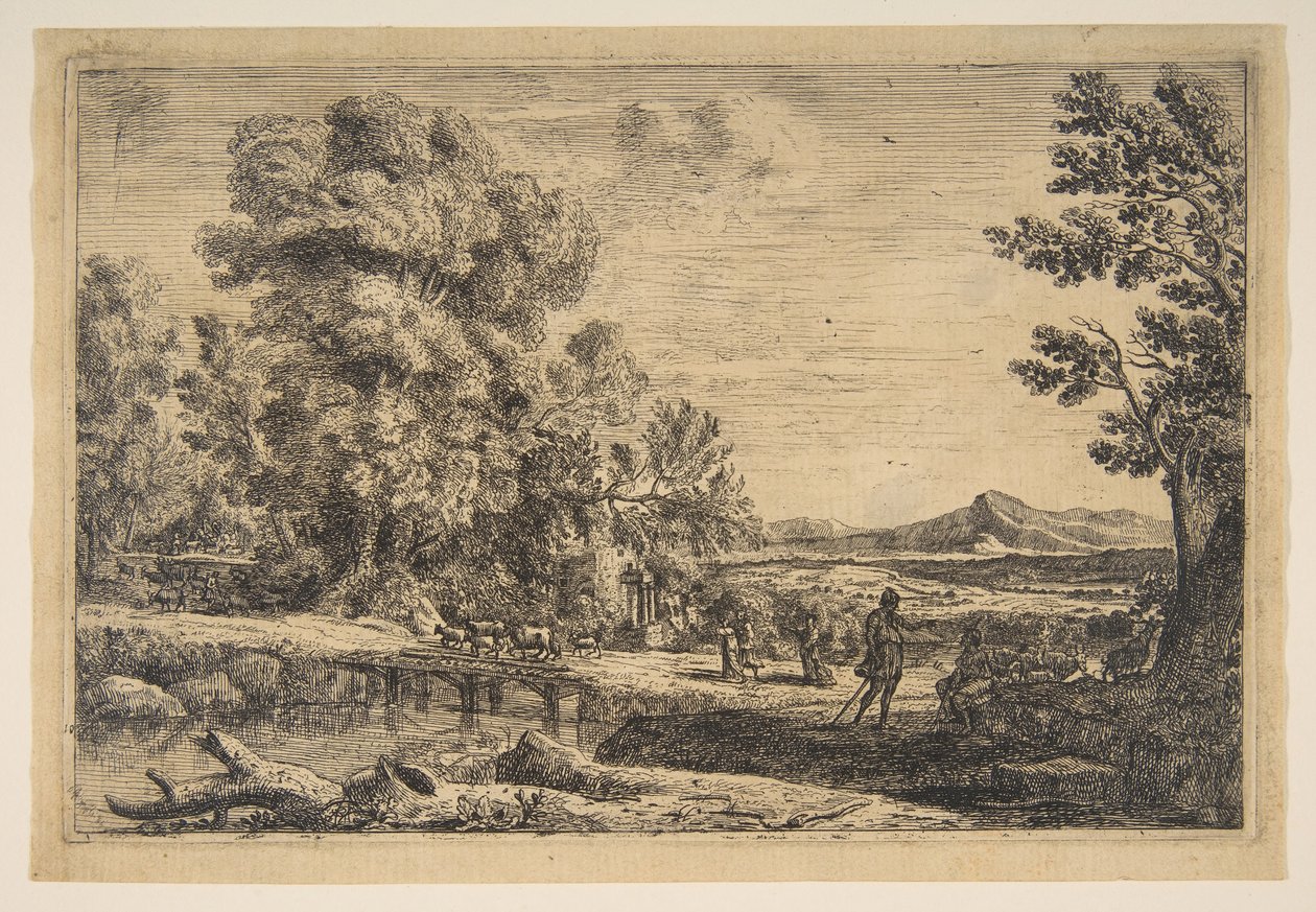 Rebecca és Eliezer, kb. 1638-41. alkotó: Claude Lorrain