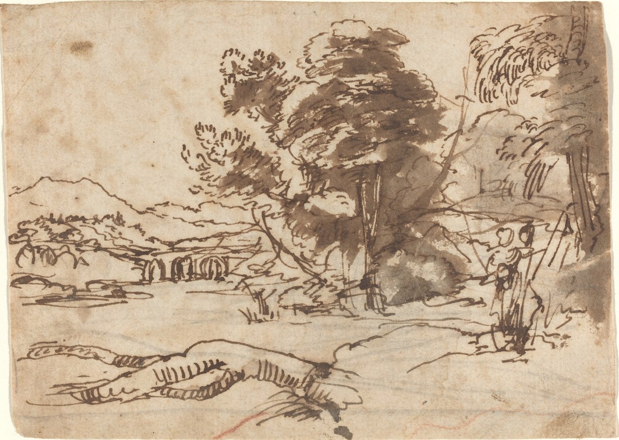 Folyói táj alkotó: Claude Lorrain