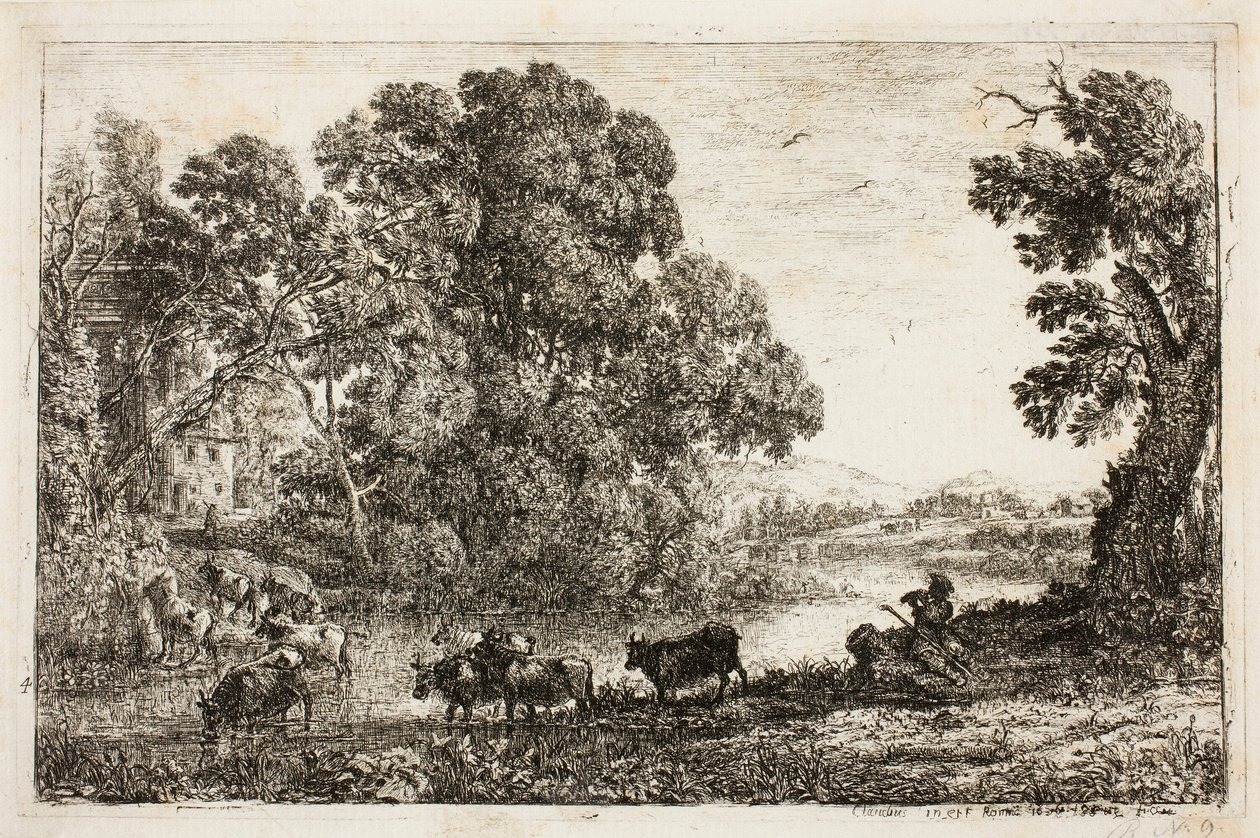 A tehénpásztor alkotó: Claude Lorrain