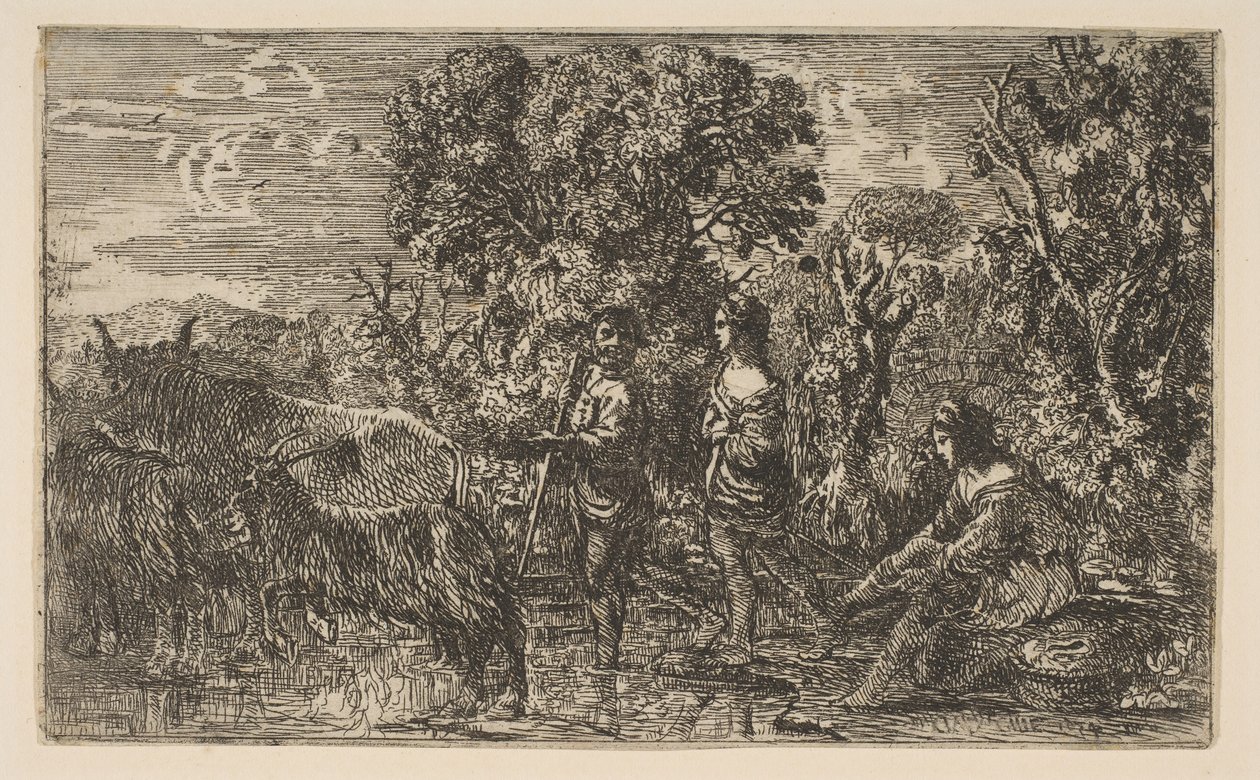 A Ford, 1634. alkotó: Claude Lorrain