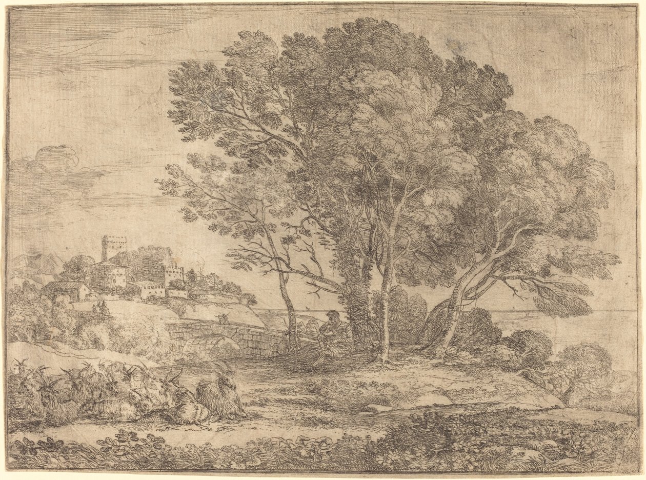 A kecskepásztor alkotó: Claude Lorrain