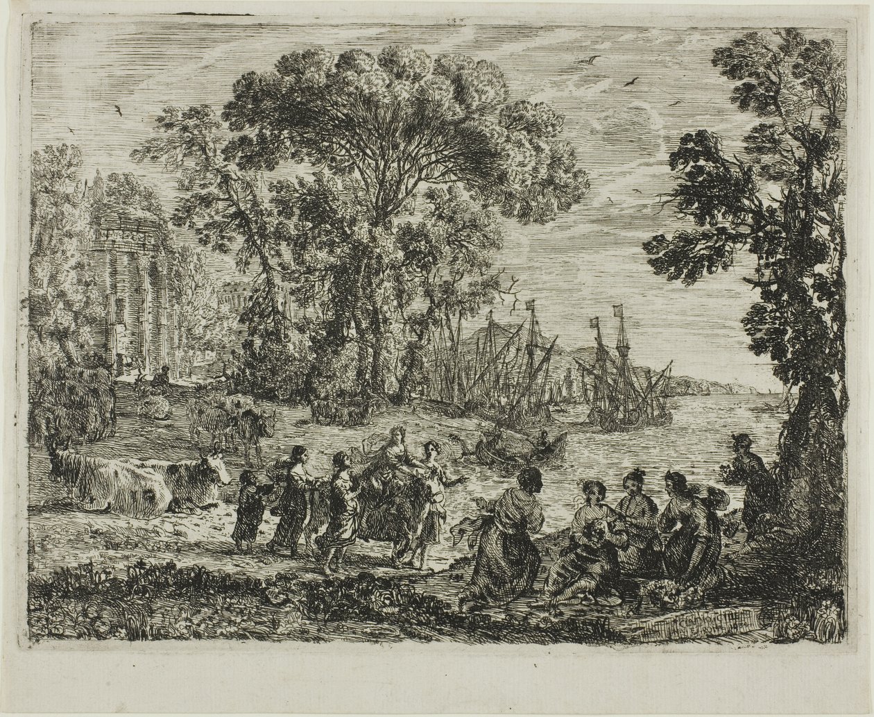 Európa megerőszakolása alkotó: Claude Lorrain