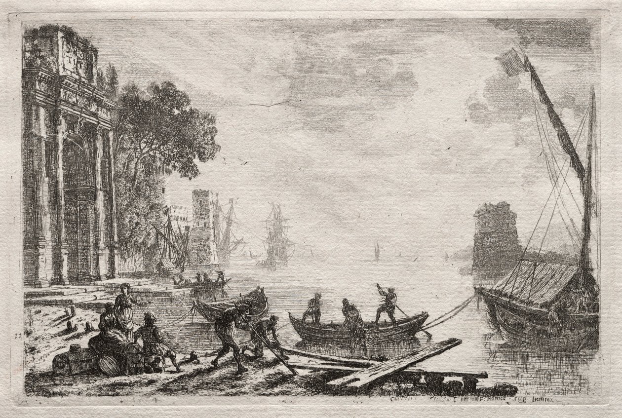 A naplemente, 1634. alkotó: Claude Lorrain