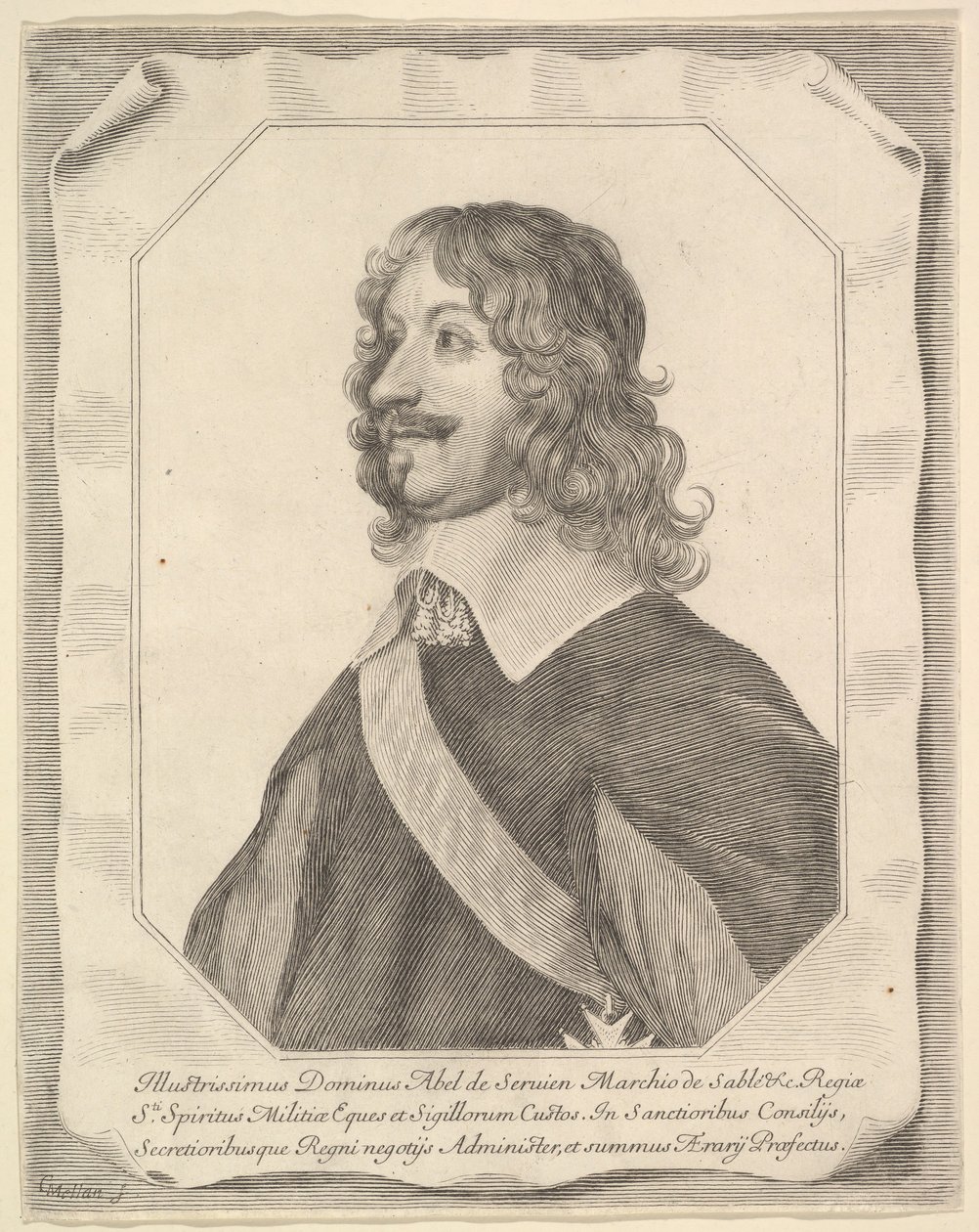 Ábel Servien. alkotó: Claude Mellan