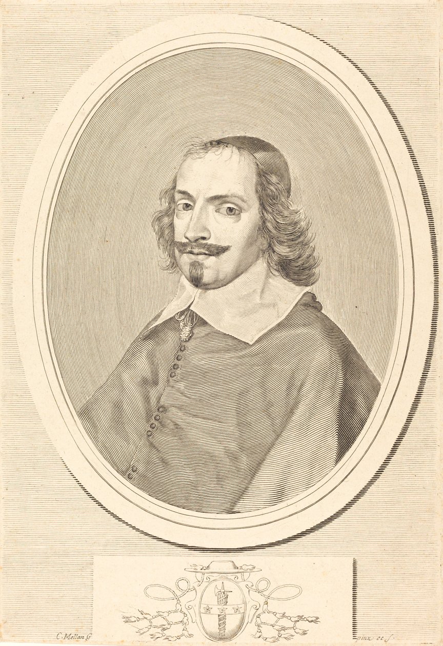 Jules Mazarin bíboros alkotó: Claude Mellan