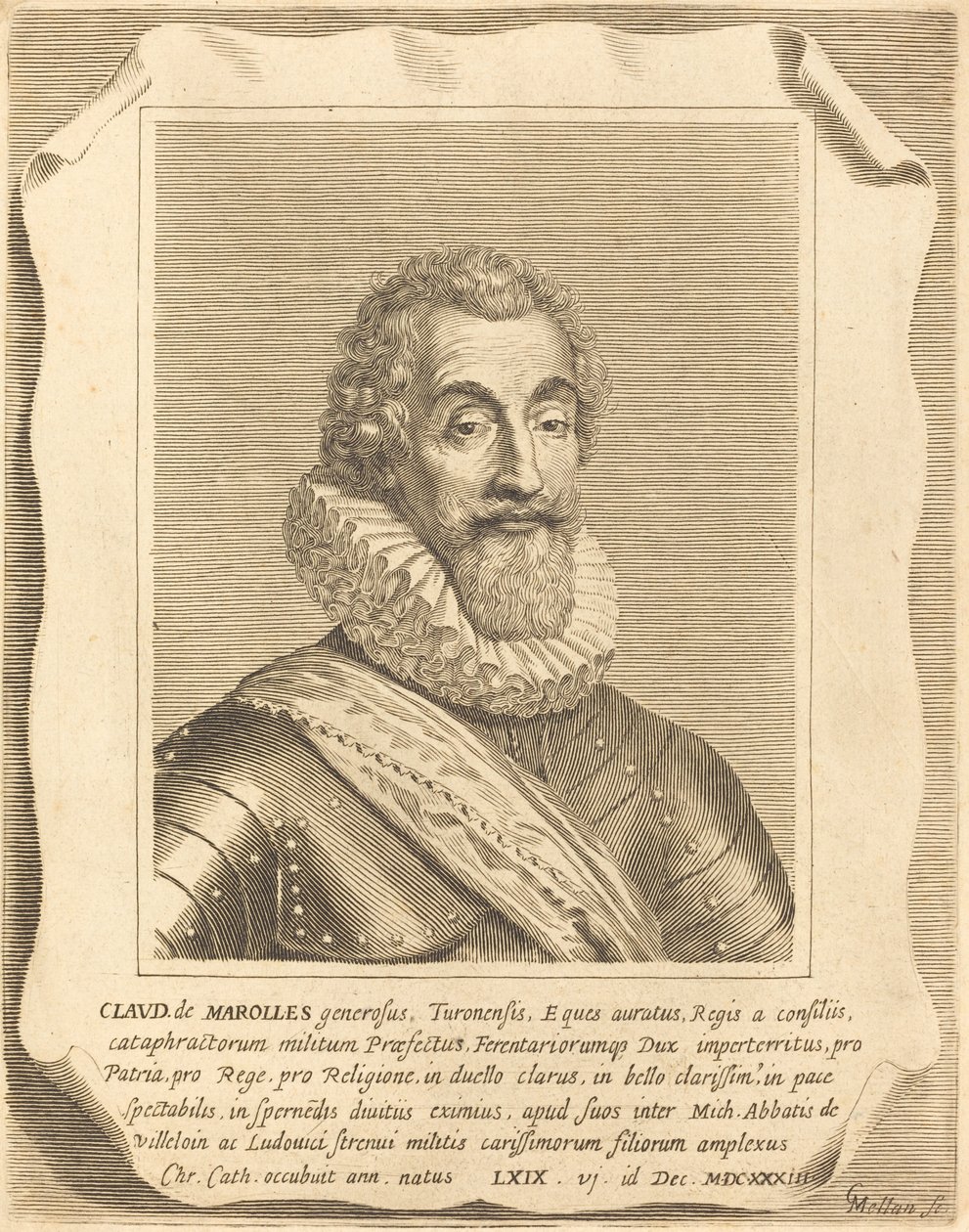 Marolles-i Claude alkotó: Claude Mellan