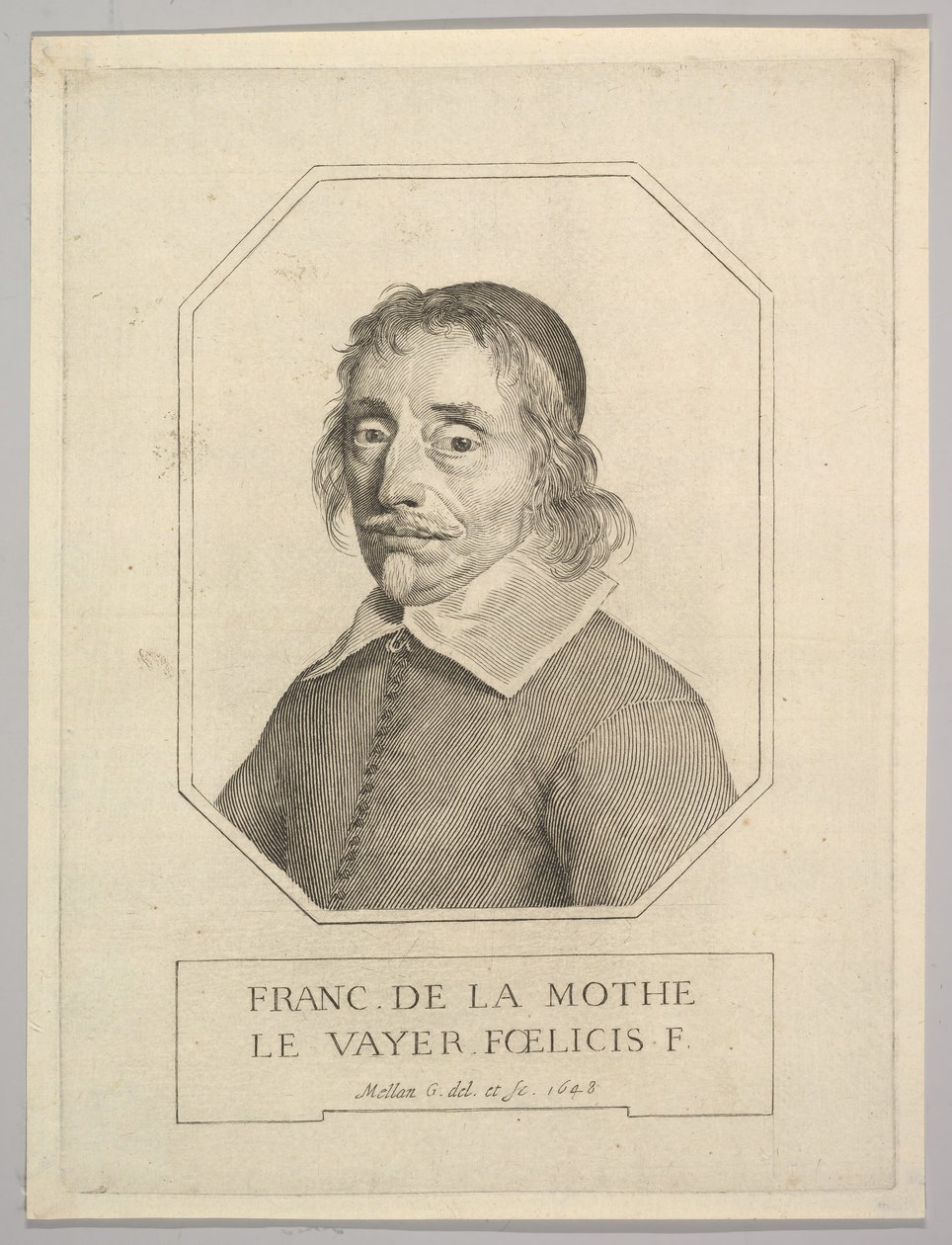 Francois de La Mothe Le Vayer, 1648. alkotó: Claude Mellan