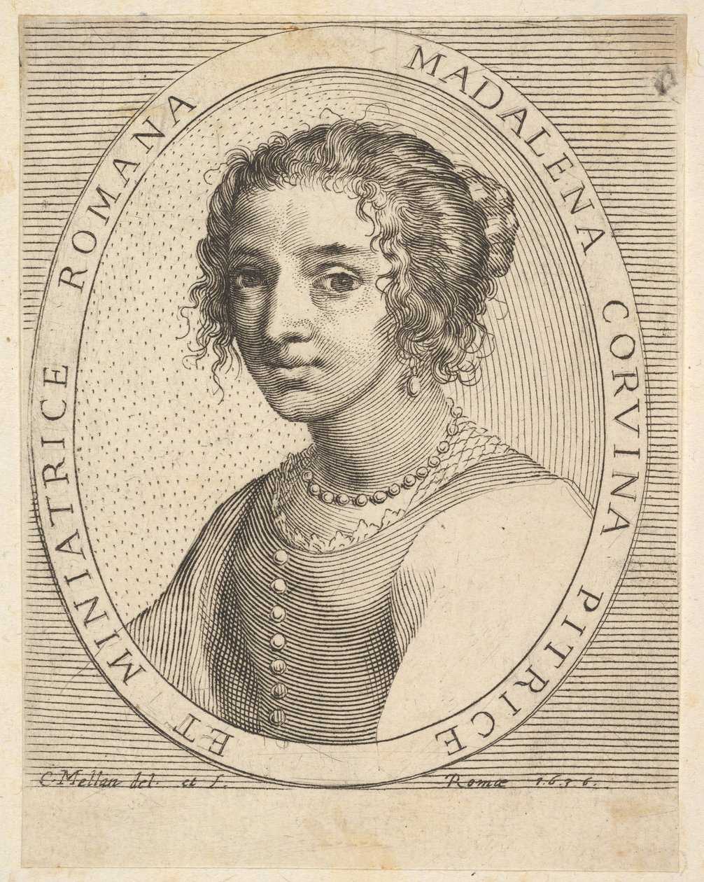 Maddalena Corvina, 1636. alkotó: Claude Mellan