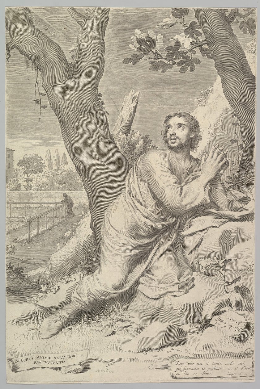 Szent Ágoston, 1660. alkotó: Claude Mellan
