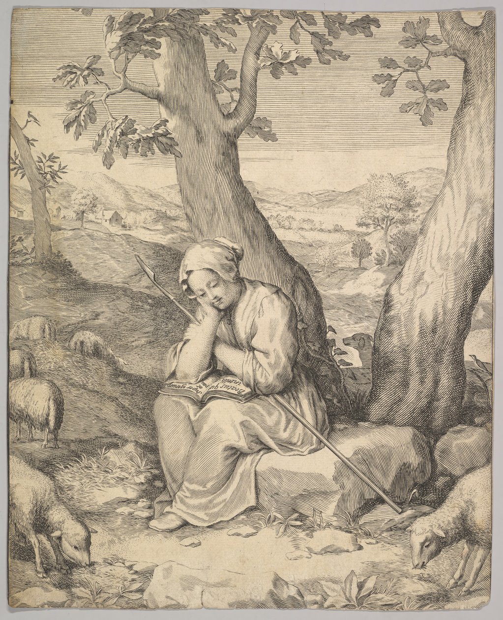 St. Genevieve. alkotó: Claude Mellan