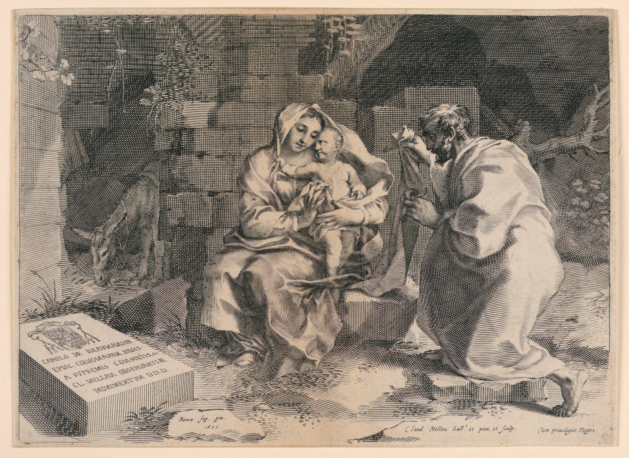 A Szent Család alkotó: Claude Mellan