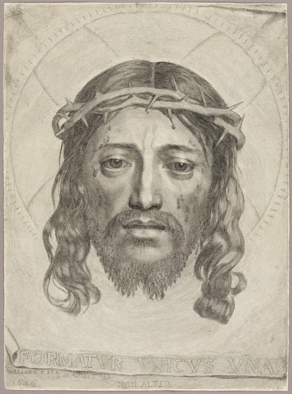 Szent Veronika lepel alkotó: Claude Mellan