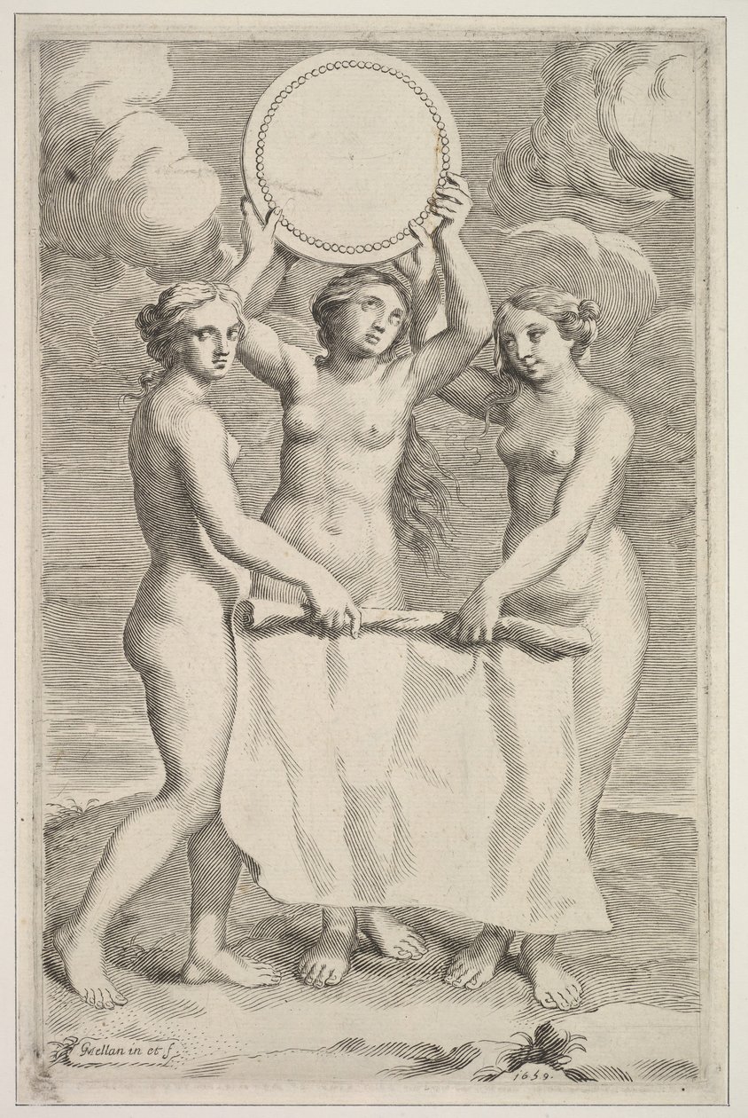 A három kegyelem, 1659. alkotó: Claude Mellan