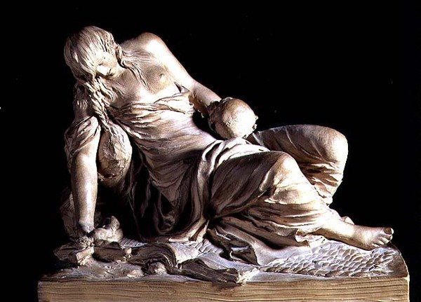 A bűnbánó Magdolna (terrakotta) alkotó: Claude Michel Clodion