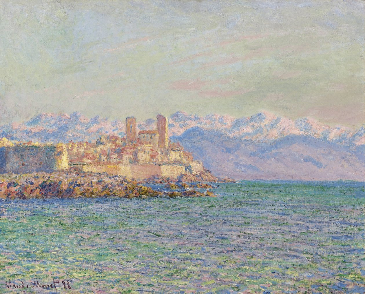 Antibes, Az erőd, 1888 alkotó: Claude Monet