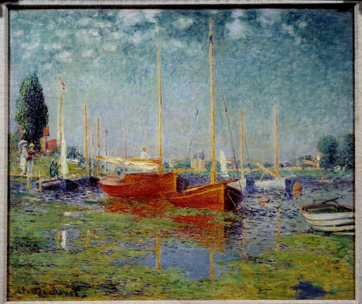 Argenteuil. Two red sailboats alkotó: Claude Monet