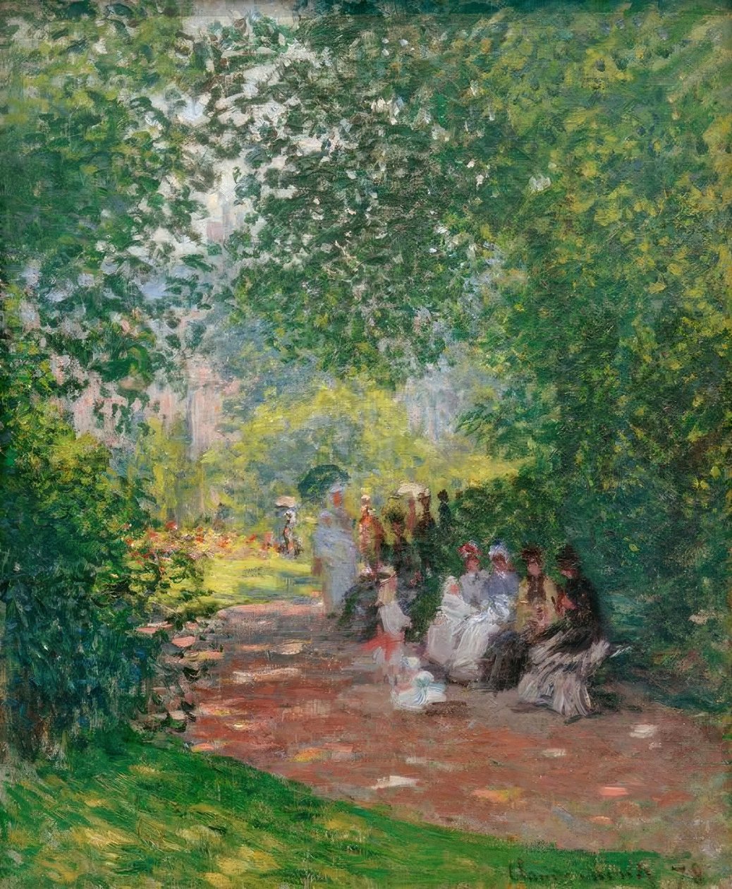 A Monceau parkban alkotó: Claude Monet