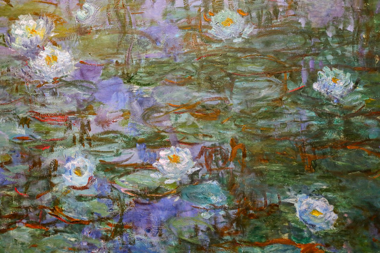 Kék tavirózsa (részlet) alkotó: Claude Monet