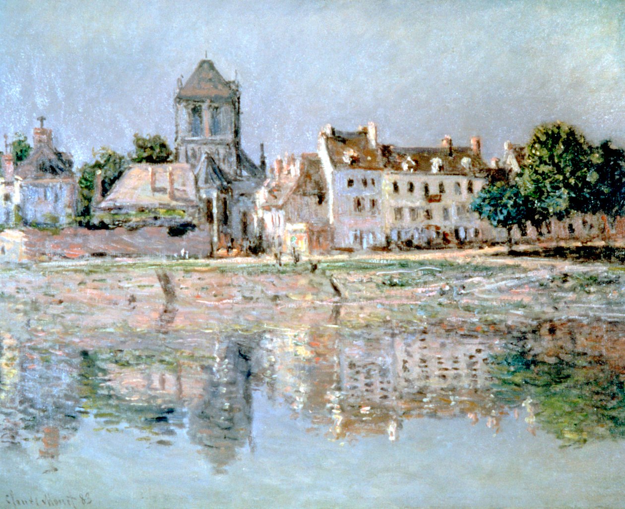 A folyó mellett Vernonban, 1883 alkotó: Claude Monet