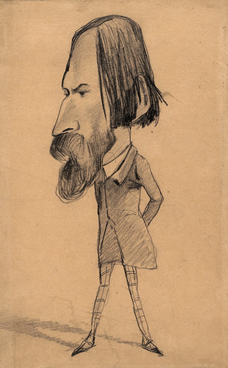 Auguste Vacquerie karikatúrája alkotó: Claude Monet