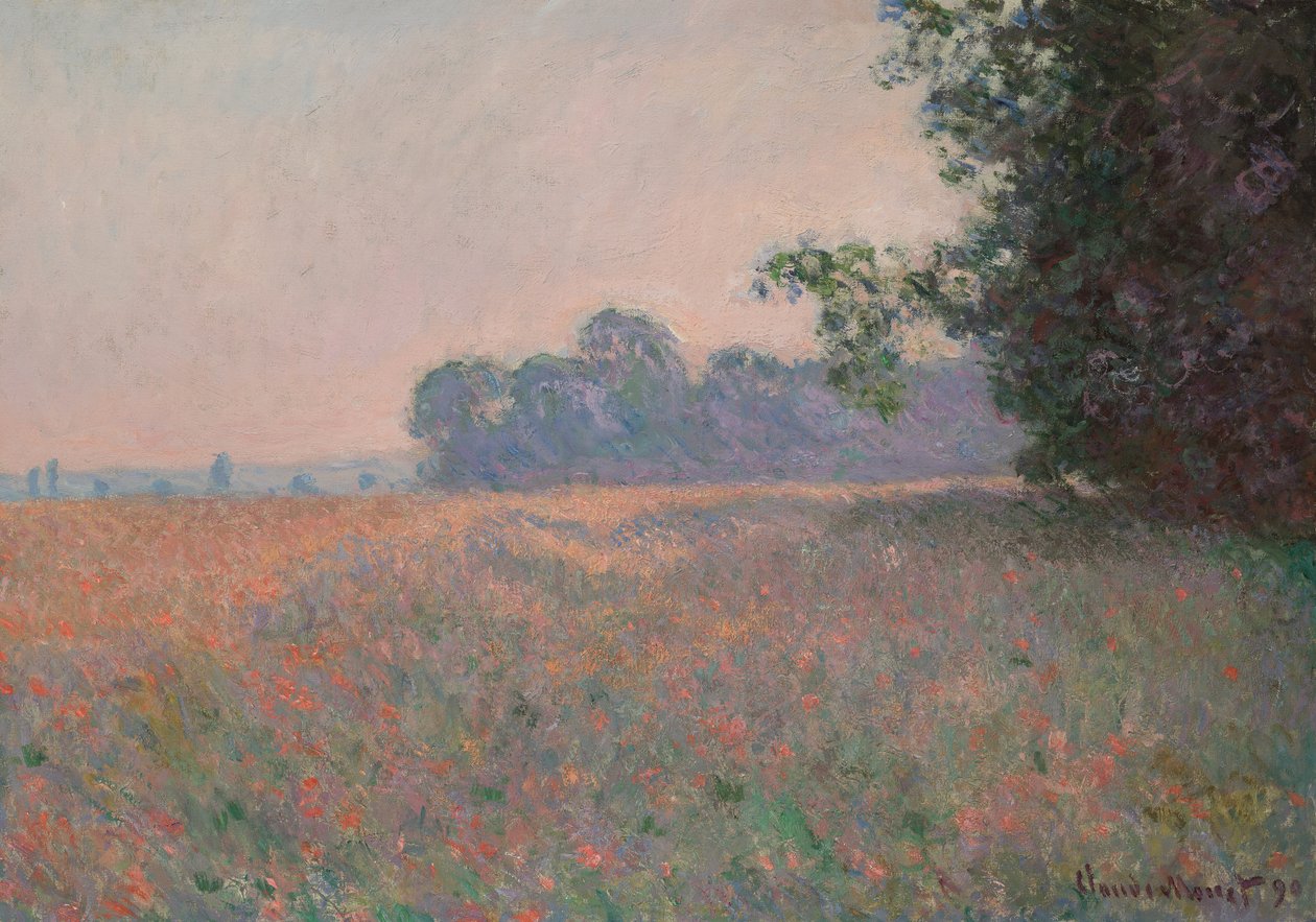 Zab- és mákföld alkotó: Claude Monet