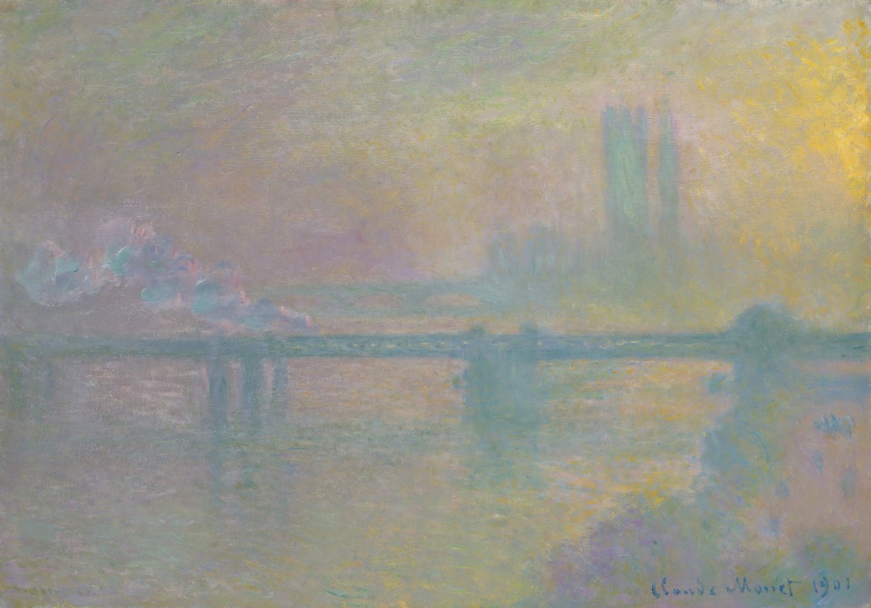 Charing Cross Bridge, London, 1901. alkotó: Claude Monet