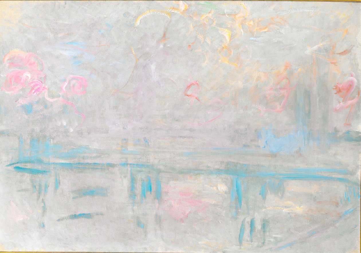 Charing Cross Bridge, 1900 körül (olaj, vászon) alkotó: Claude Monet