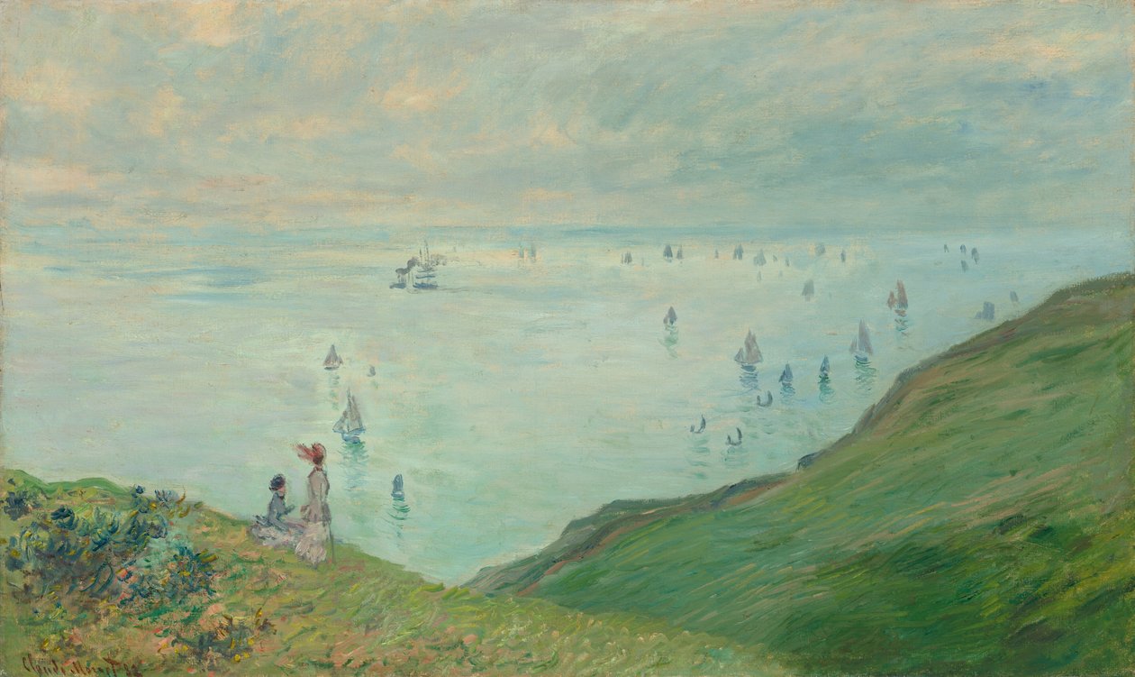 Sziklák Pourville-ben alkotó: Claude Monet