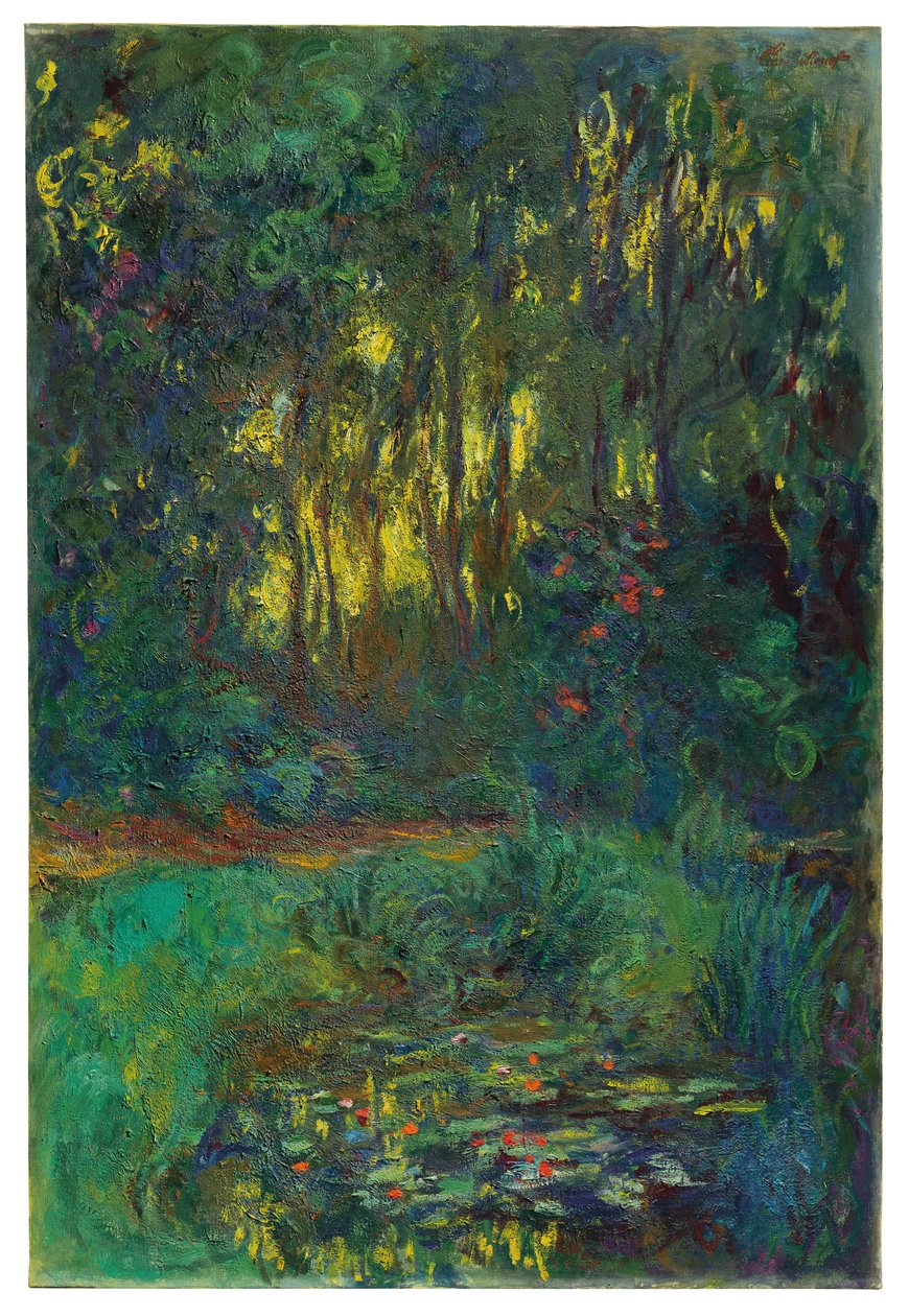 A Tavirózsa-tó sarka, 1918-1919 körül alkotó: Claude Monet