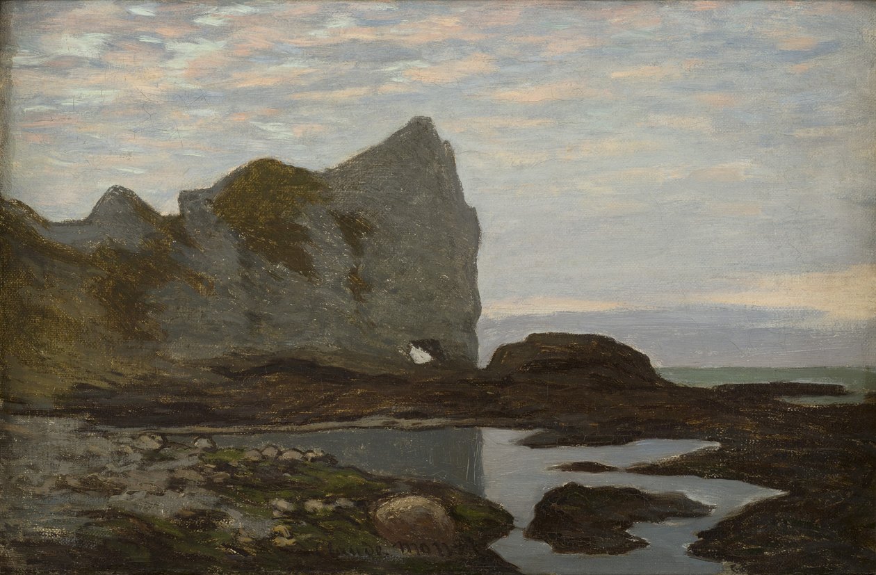 Étretat, 1864 körül. alkotó: Claude Monet
