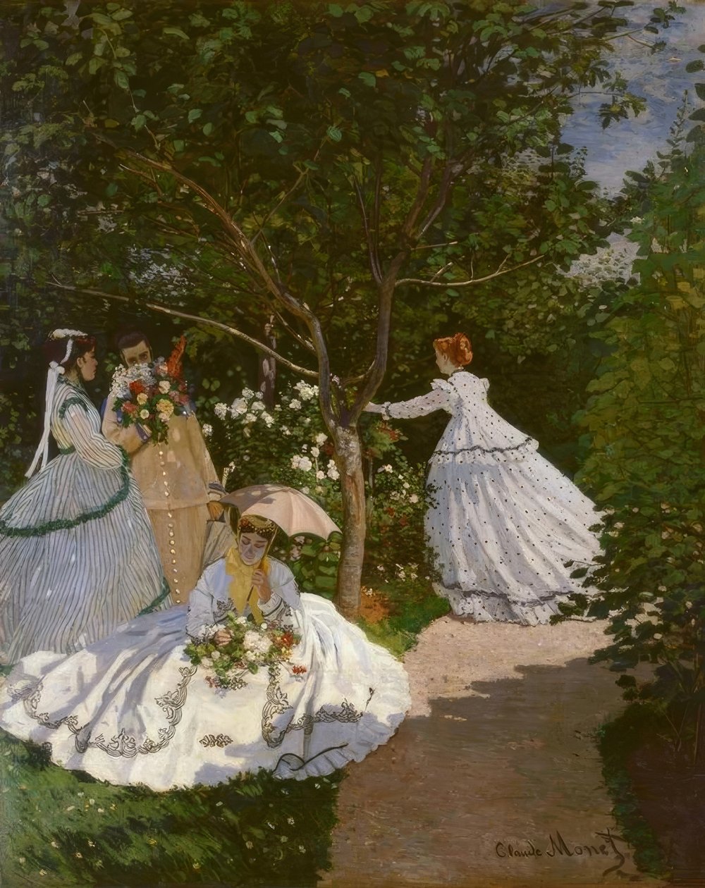 Nők a kertben alkotó: Claude Monet