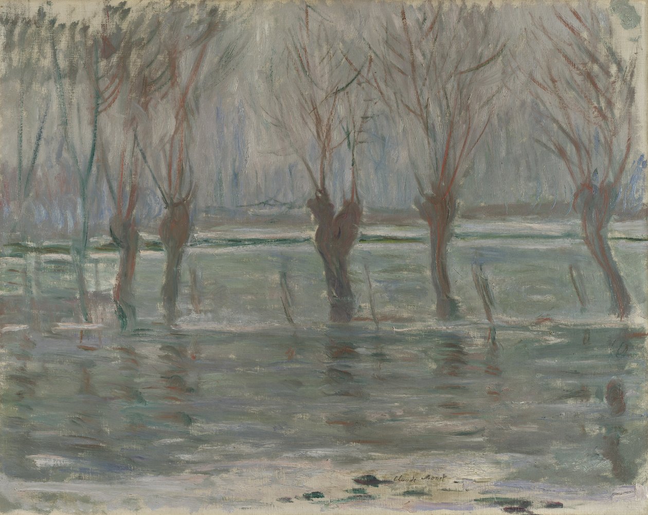 Árvíz, 1896 alkotó: Claude Monet