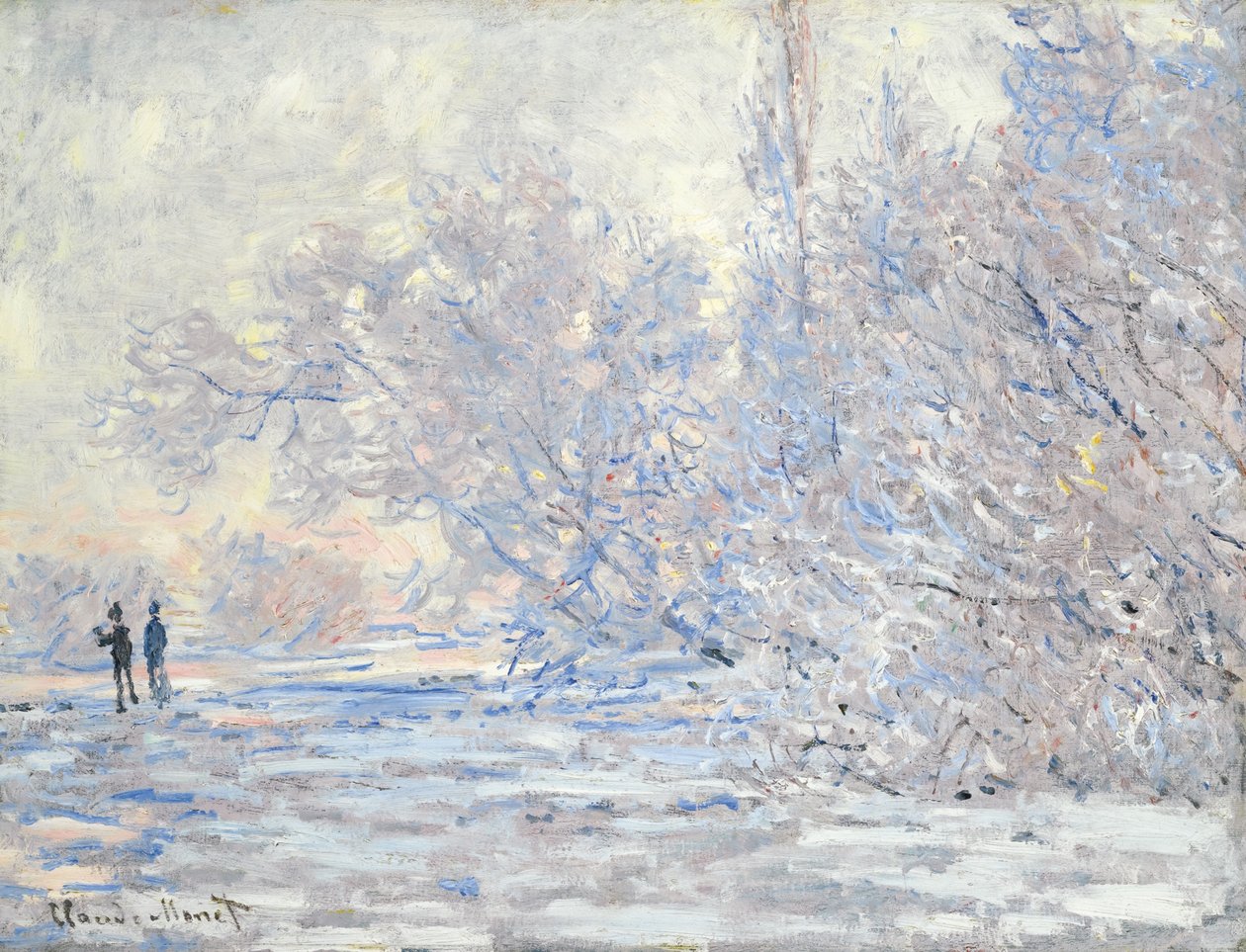 Frost Givernyben Frost Givernyben, 1885 alkotó: Claude Monet