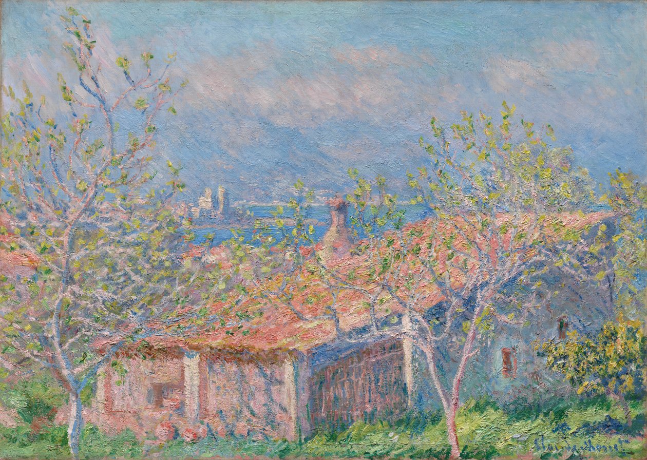 Kertész háza Antibes-ben alkotó: Claude Monet