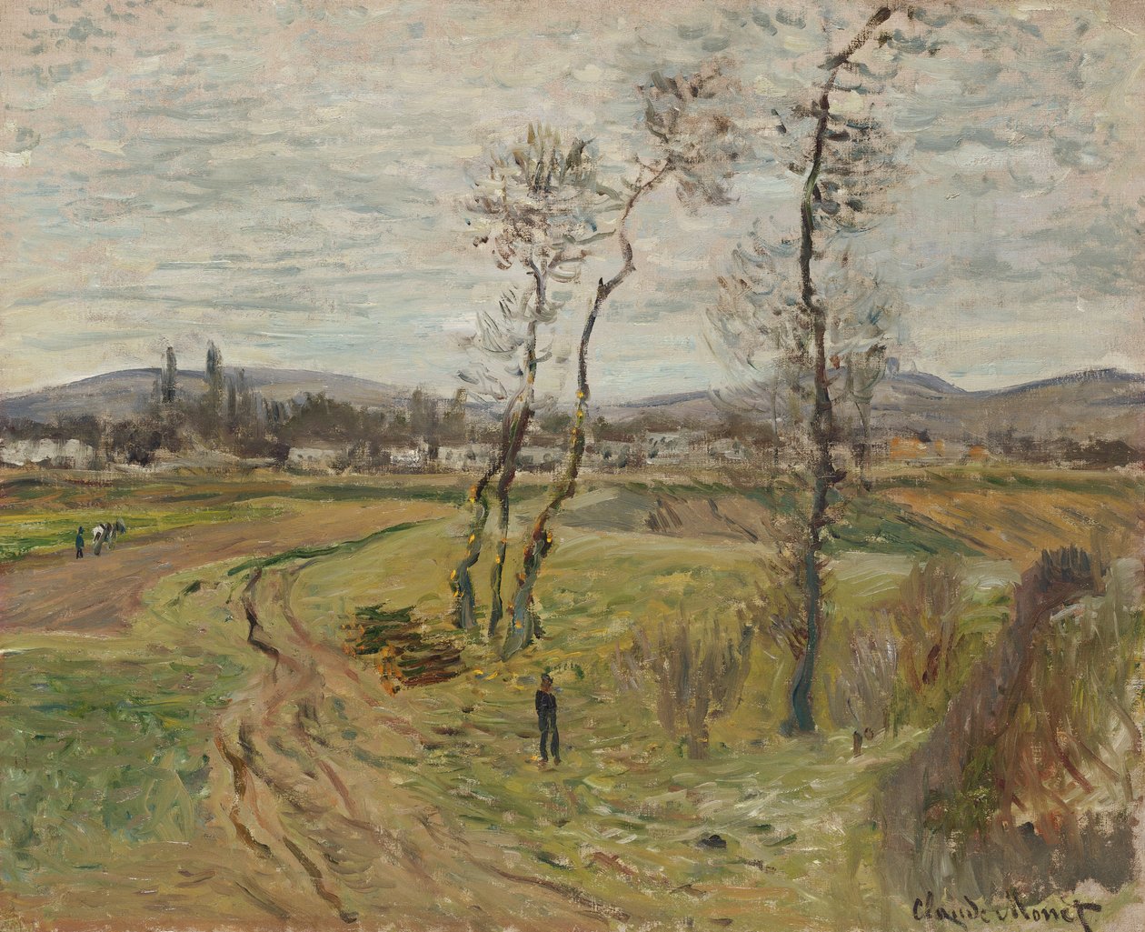 Gennevilliers Plain; Gennevilliers síksága, 1877 alkotó: Claude Monet