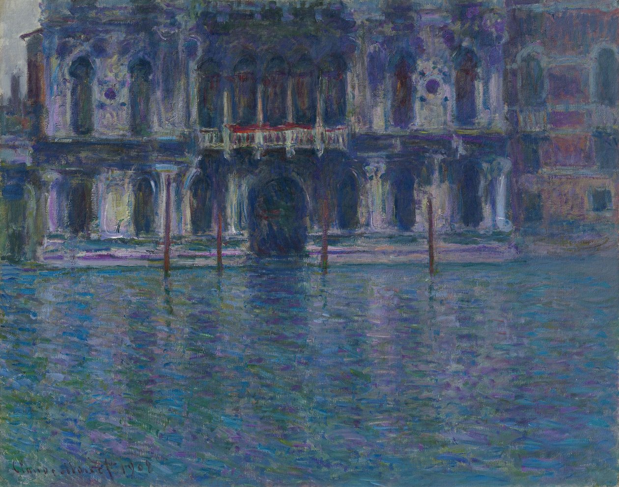 Németül: Le Palais Contarini Le Palais Contarini alkotó: Claude Monet