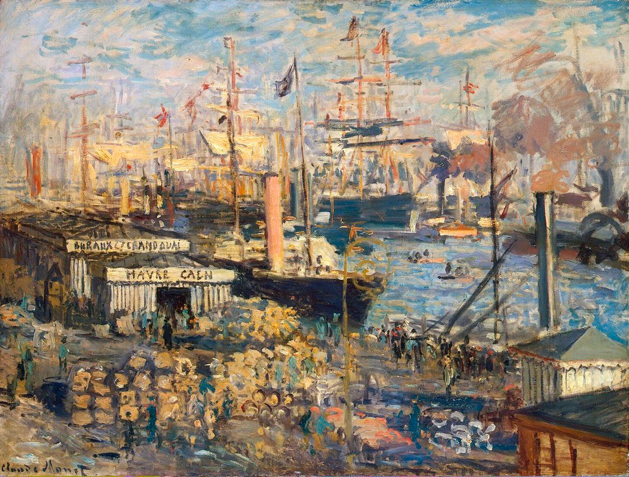 Grand Quay Havre-ban, 1872. alkotó: Claude Monet