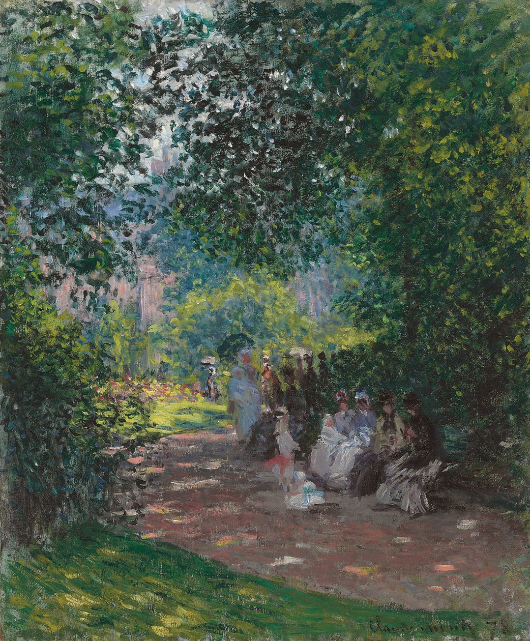 A Monceau Parkban, 1878 alkotó: Claude Monet