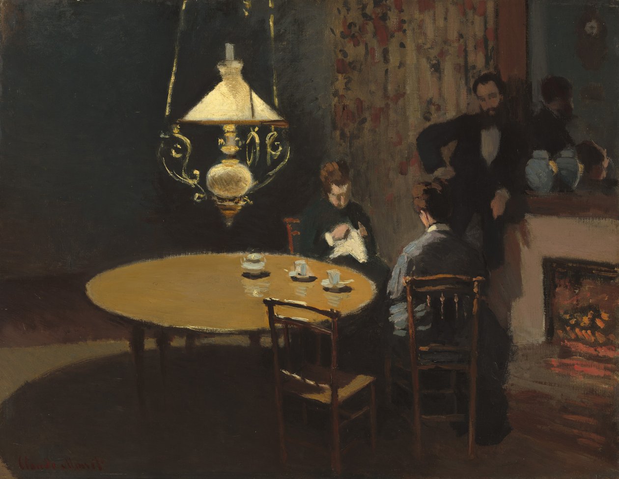 Belső, vacsora után alkotó: Claude Monet