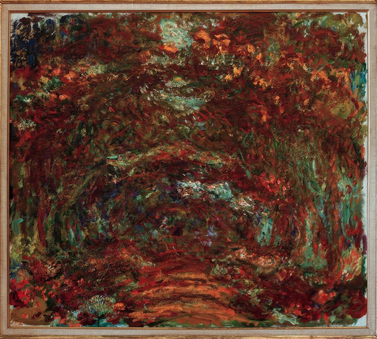 Az Allée des Rosiers (Die Rosenallee) alkotó: Claude Monet