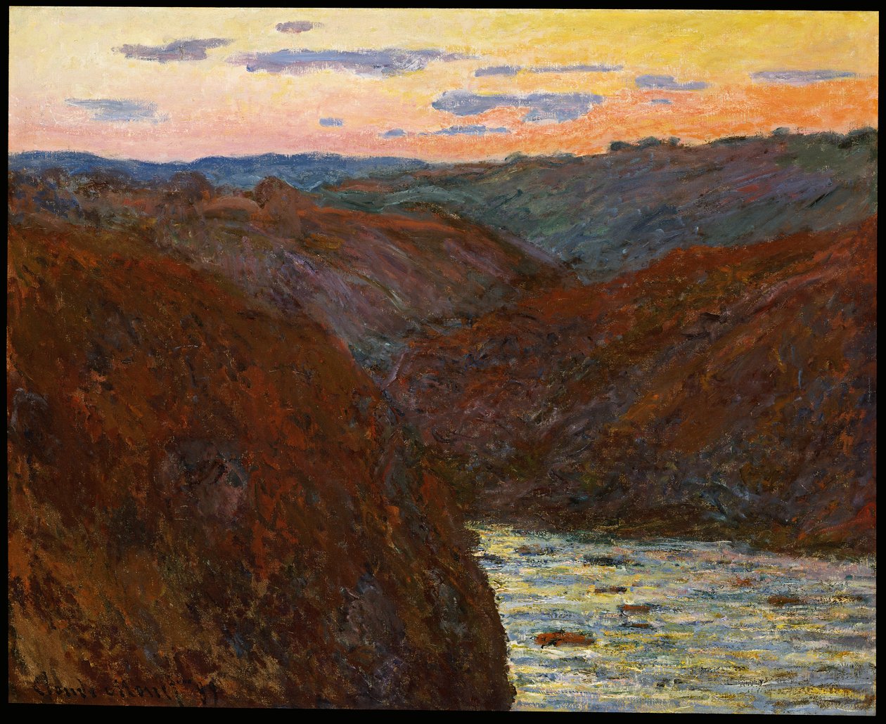 La Creuse, naplemente alkotó: Claude Monet