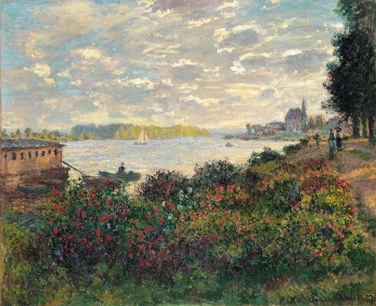 A Szajna Argenteuil-ban alkotó: Claude Monet